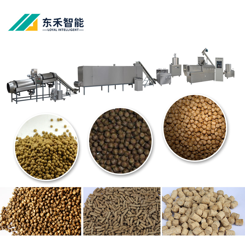 厂价直销全自动鱼饲料膨化机 漂浮颗粒膨化机 狗粮宠物饲料膨化机