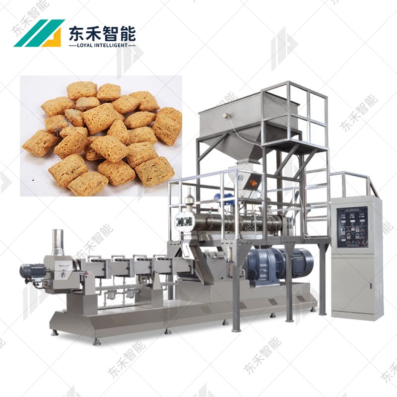 工厂膨化夹心米果生产线 米饼加工设备 夹心食品膨化挤压机