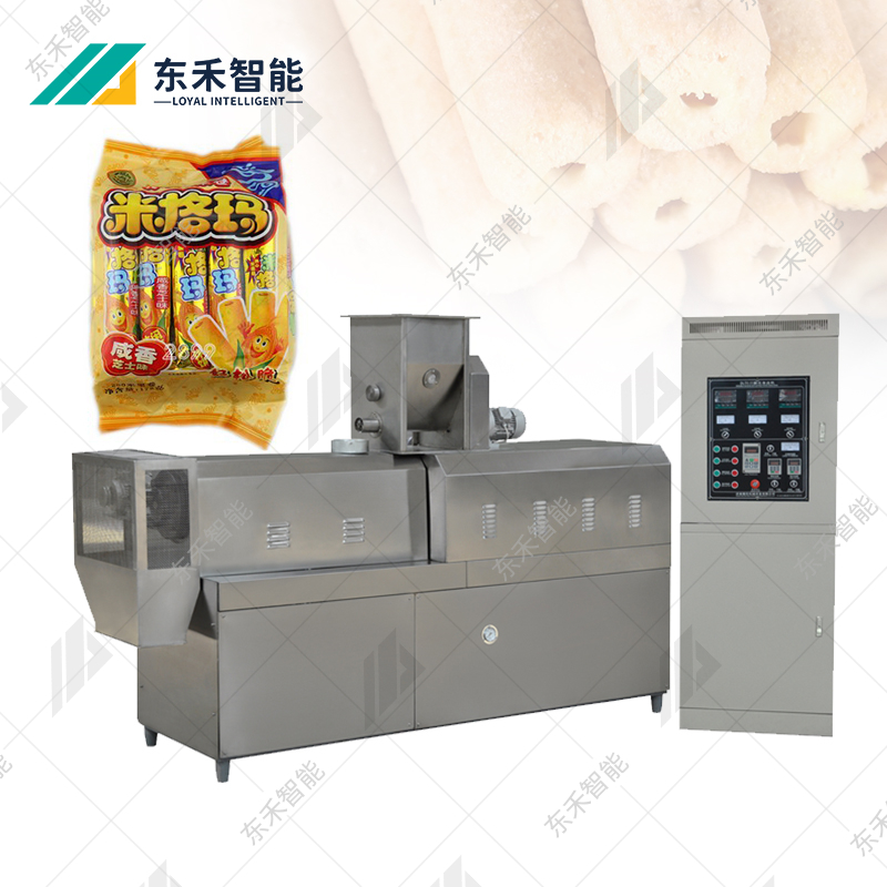 夹心米果膨化机休闲零食膨化食品生产