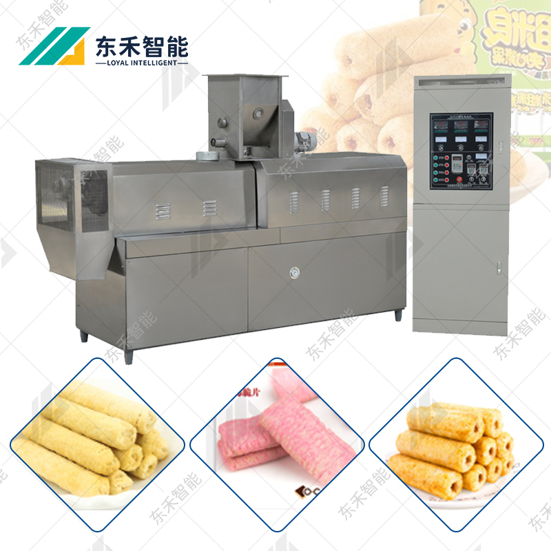 厂家供应夹心米果膨化机设备 夹心米果生产线机械休闲零食设备