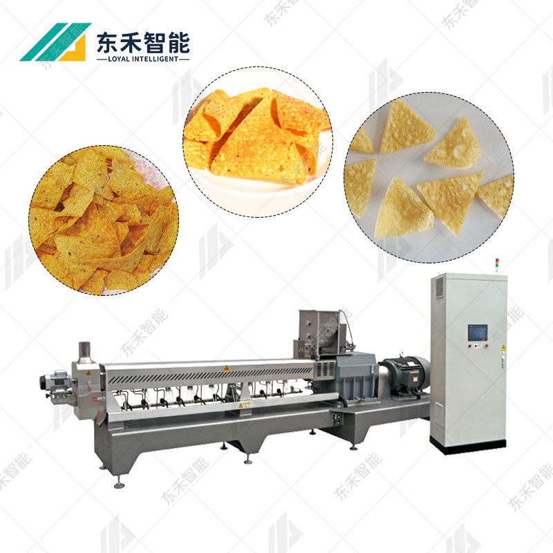 油炸锅巴加工设备 膨化休闲食品生产线 复合薯片加工机器